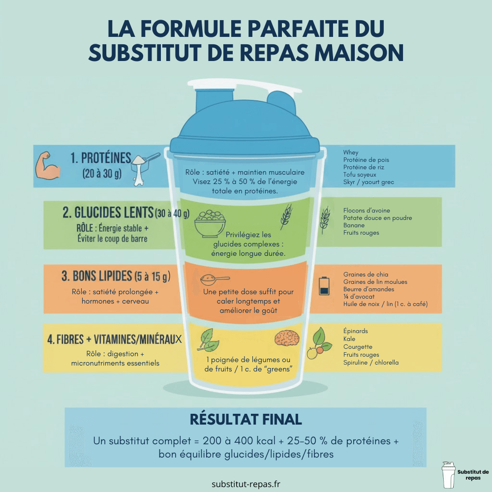 Formule du substitut de repas maison