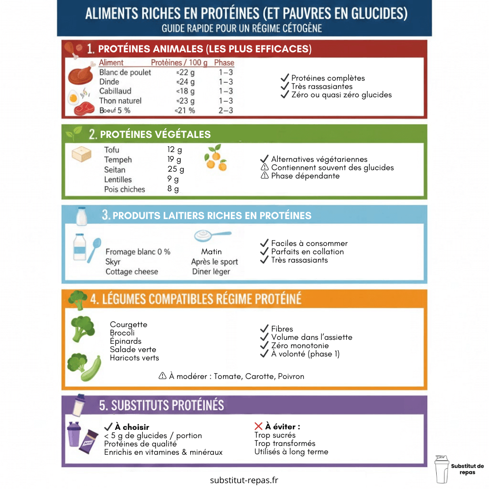 Aliments riches en protéines