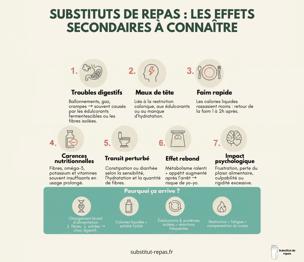 Substituts de repas : les effets secondaires