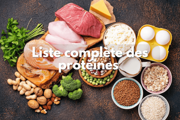 Liste des protéines
