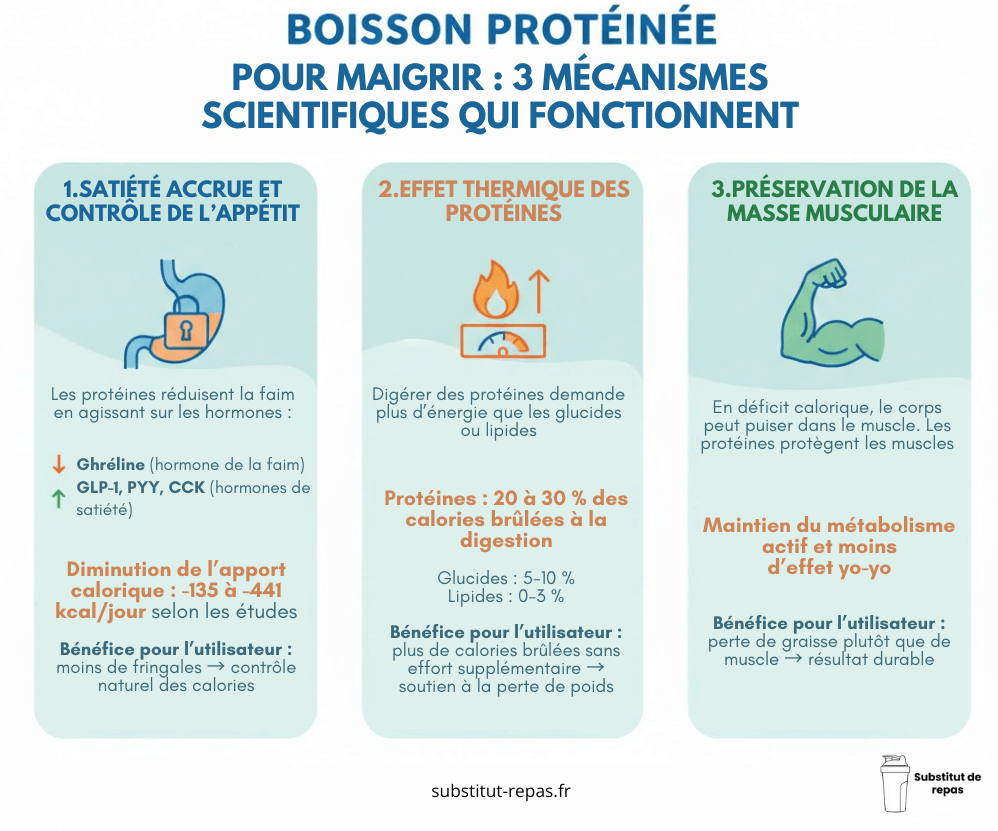 Mécanismes d'une boisson protéinée pour maigrir