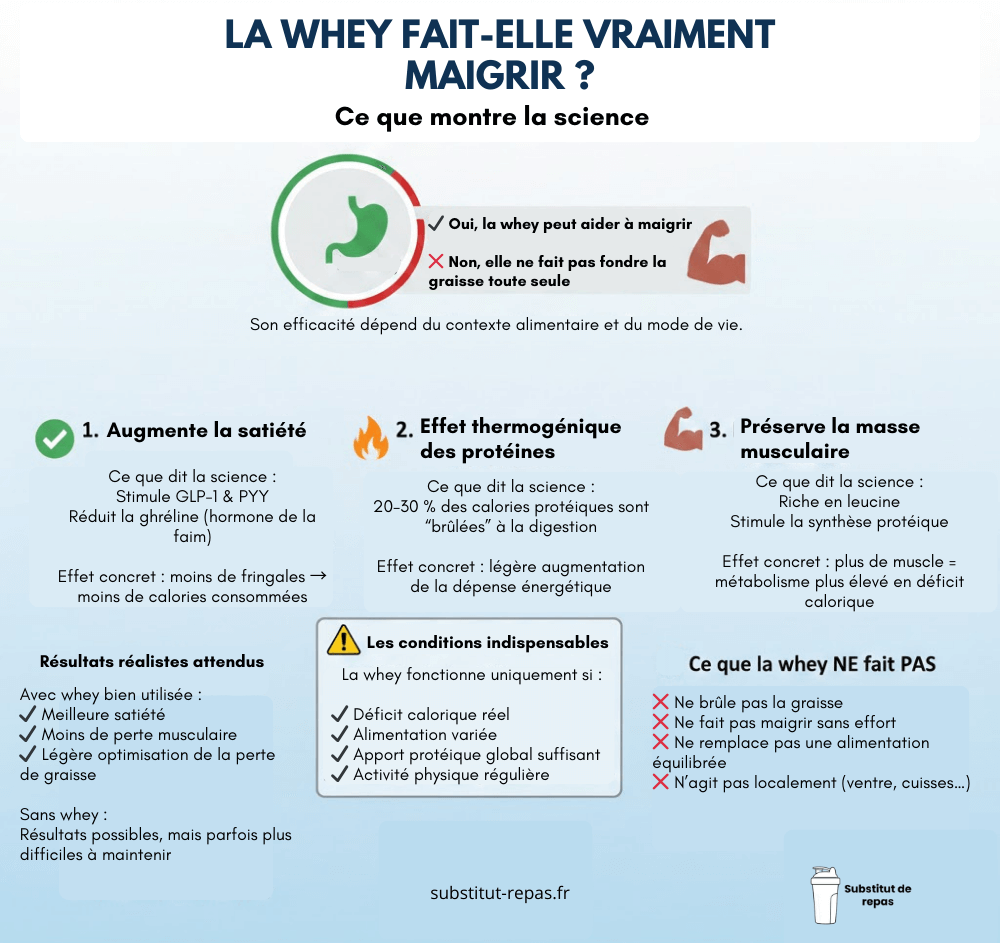 La whey fait-elle vraiment maigrir ?