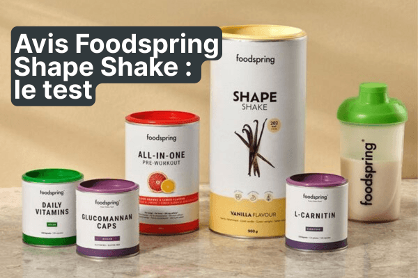 Avis Foodspring Shape Shake : test complet du substitut de repas