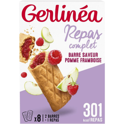 Barre Gerlinéa repas pomme framboise
