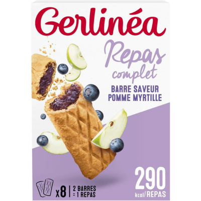 Barre Gerlinéa repas pomme myrtille