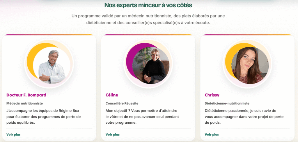 Les experts minceurs du Régime Box